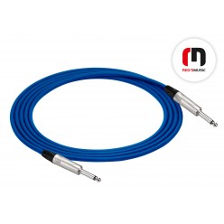 Reds Music  GCN1105-BLUE Kabel Instrumentalny - STANDARD Neutrik - Jack mono / Jack mono długość 0.5 m
